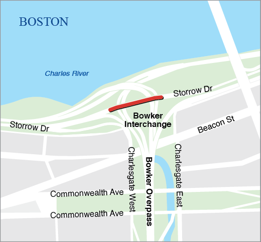 BOSTON: BRIDGE REPLACEMENT B-16-365-STORROW DRIVE OVER BOWKER RAMPS BOSTON: BRIDGE REPLACEMENT B-16-365-STORROW DRIVE OVER BOWKER RAMPS